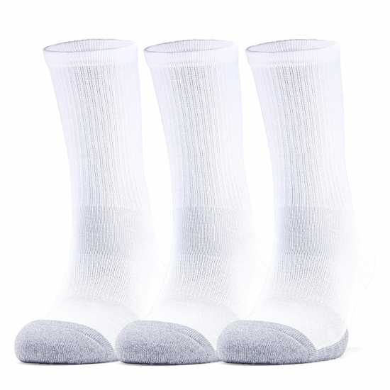 Мъжки чорапи Under Armour Armour Ua Performance Tech 3-Pack Crew Socks Unisex Бяло Under Armour Armour Ua Performance Tech 3-Pack Crew Socks Unisex Бяло Мъжки чорапи