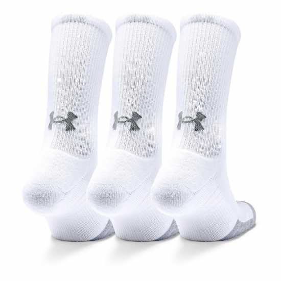 Мъжки чорапи Under Armour Armour Ua Performance Tech 3-Pack Crew Socks Unisex Бяло Under Armour Armour Ua Performance Tech 3-Pack Crew Socks Unisex Бяло Мъжки чорапи