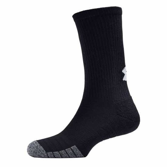 Under Armour Heatgear Crew Socks 3 Pack Black Мъжки чорапи