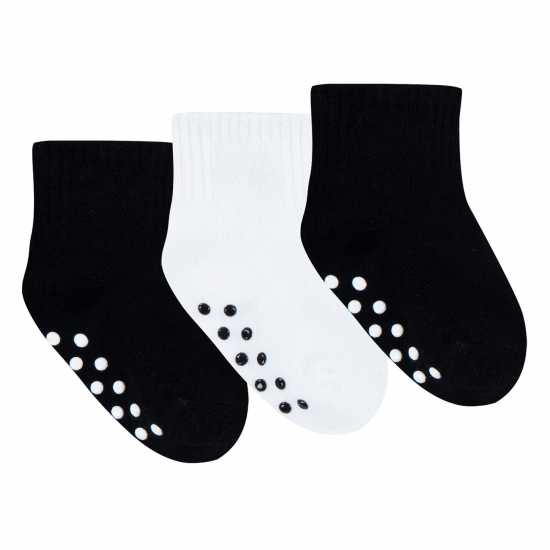 Nike Grippy Sock 3Pk Baby Черно/Бяло Детски чорапи