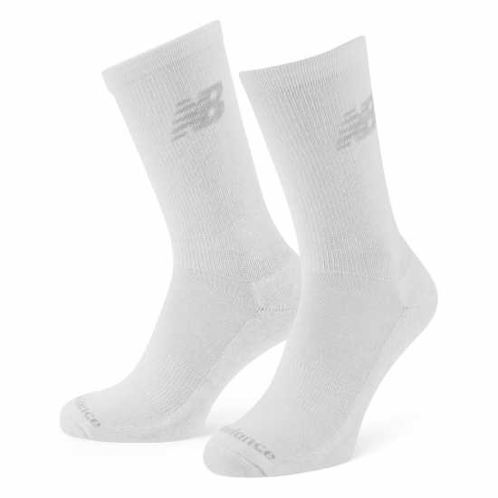 New Balance 6 Pack Crew Socks White Мъжки чорапи