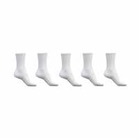 Jack Wills 5Pk Crew B Sn10 White Мъжки чорапи