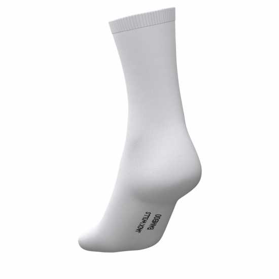 Мъжки чорапи Jack Wills 5Pk Crew B Sn10 White Jack Wills 5Pk Crew B Sn10 White Мъжки чорапи
