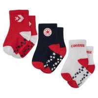 Converse 3 Чифта Чорапи No Slip 3 Pack Socks  Детски чорапи