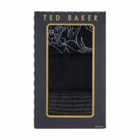 Ted Baker Men's Formal Crew Socks Blk Flr Mix 