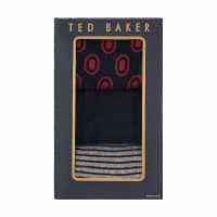 Ted Baker Men's Formal Crew Socks Blue/Red Mix 