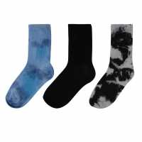 Fabric 3 Pack Tye Die Socks  Мъжки чорапи
