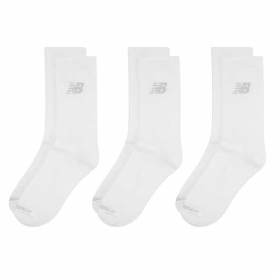 New Balance Kids 3 Pack Of Crew Socks Бяло 