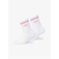 Gym King Gkw Tipping Crew Sock (3Pk) - Carnation Pink/hyacinth/blue Cotton Gym King Gkw Tipping Crew Sock (3Pk) - Carnation Pink/hyacinth/blue Cotton