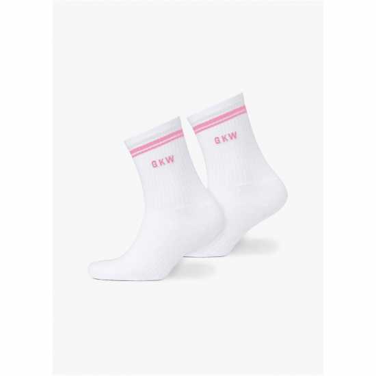 Gym King Gkw Tipping Crew Sock (3Pk) - Carnation Pink/hyacinth/blue Cotton Gym King Gkw Tipping Crew Sock (3Pk) - Carnation Pink/hyacinth/blue Cotton