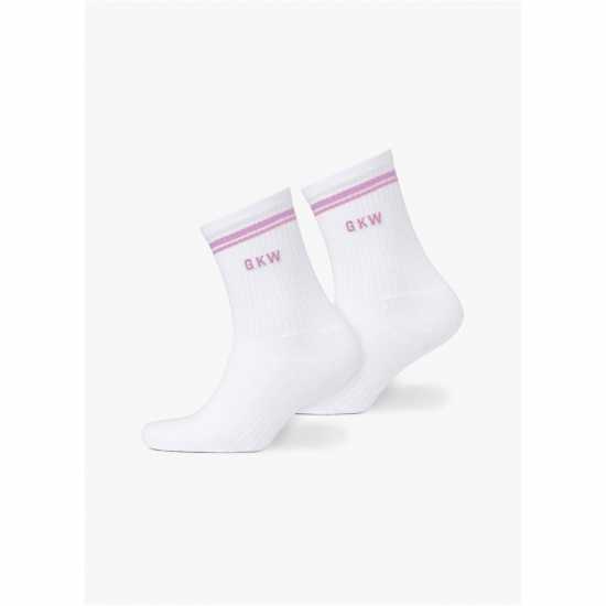 Gym King Gkw Tipping Crew Sock (3Pk) - Carnation Pink/hyacinth/blue Cotton Gym King Gkw Tipping Crew Sock (3Pk) - Carnation Pink/hyacinth/blue Cotton