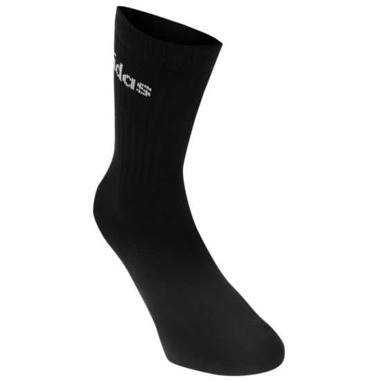 Adidas 3 Чифта Чорапи Half-Cushioned Crew 3 Pack Socks Black/White Детски чорапи