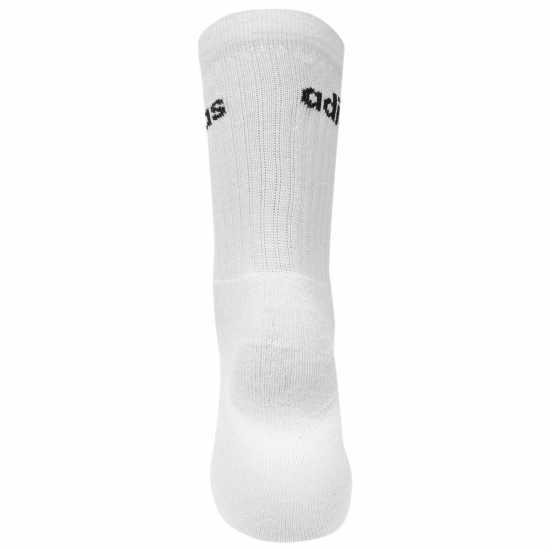 Adidas 3 Чифта Чорапи Half-Cushioned Crew 3 Pack Socks White/Black - Дамски чорапи