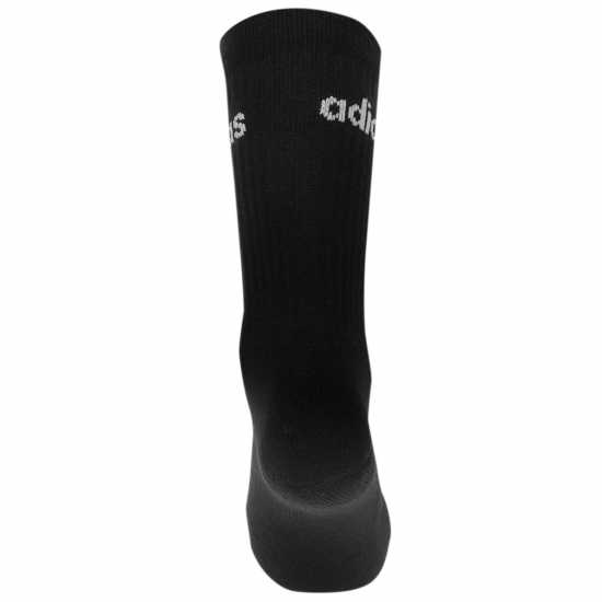 Adidas 3 Чифта Чорапи Half-Cushioned Crew 3 Pack Socks Black/White Дамски чорапи