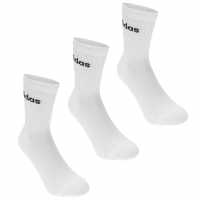 Adidas 3 Чифта Чорапи Half-Cushioned Crew 3 Pack Socks White/Black Мъжки чорапи