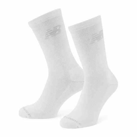 New Balance 6 Pack Of Crew Socks Juniors Бяло 