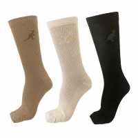 Kangol 3Pk Rib Sock  Дамски чорапи