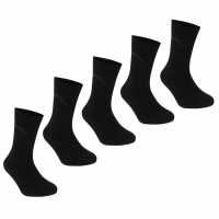 Slazenger Crew Socks 5 Pack Childs Тъмно асорти Детски чорапи