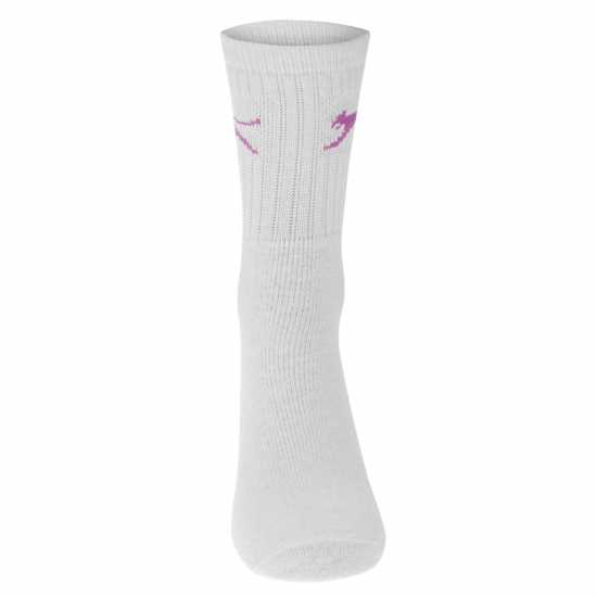 Slazenger Дамски Чорапи 5 Pack Crew Socks Ladies White Дамски чорапи