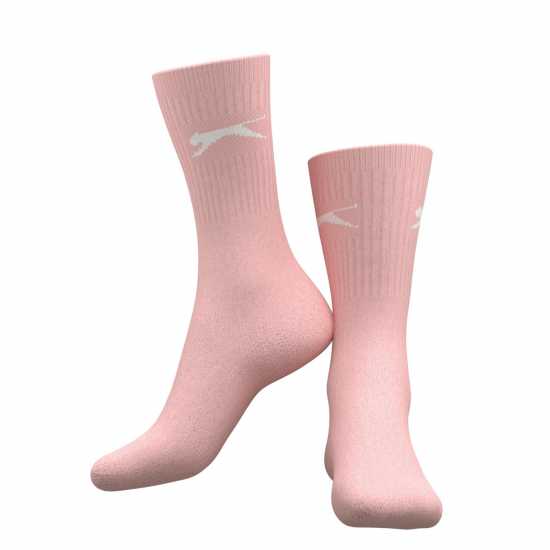 Slazenger Дамски Чорапи 5 Pack Crew Socks Ladies Colours Дамски чорапи