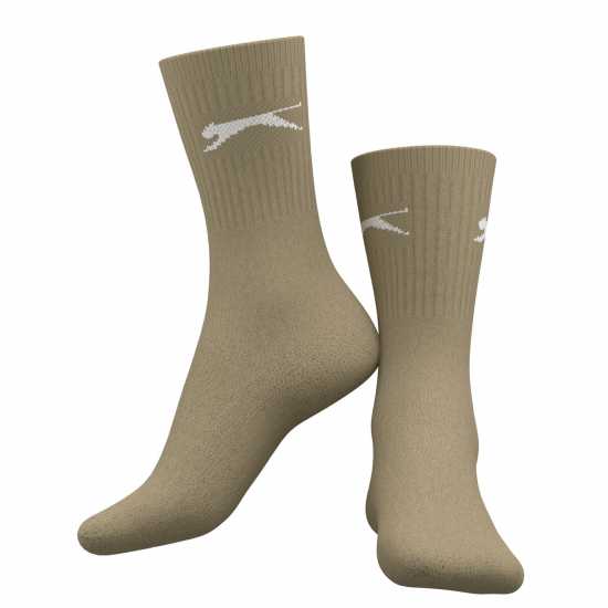 Slazenger Дамски Чорапи 5 Pack Crew Socks Ladies Colours Дамски чорапи