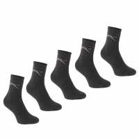 Slazenger Дамски Чорапи 5 Pack Crew Socks Ladies Тъмно асорти Дамски чорапи