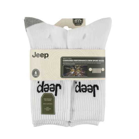 Jeep 6Pk Crew Sport Sn00  Мъжки чорапи