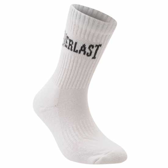 Дамски чорапи Everlast Мъжки Чорапи С Ластик 3Бр. 3 Pack Crew Socks Бяло Everlast Мъжки Чорапи С Ластик 3Бр. 3 Pack Crew Socks Бяло Дамски чорапи