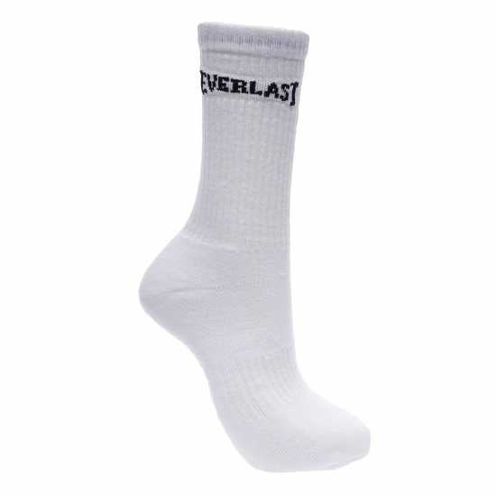 Everlast Мъжки Чорапи 3 Pack Crew Socks Mens Черно/Сиво/Бяло Мъжки чорапи
