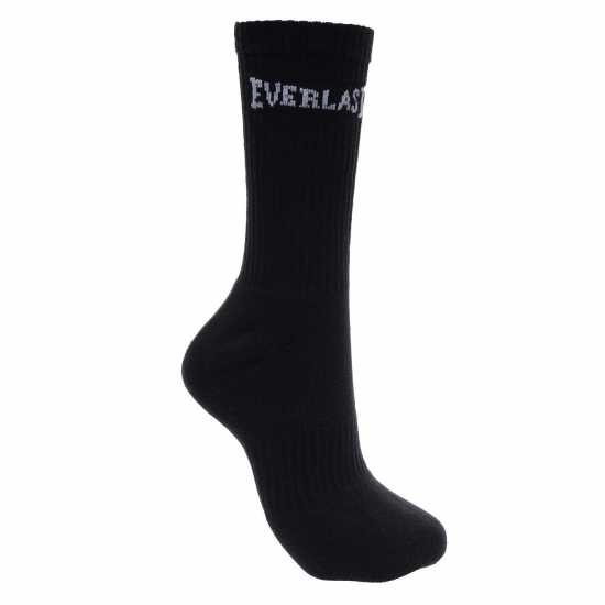 Everlast Мъжки Чорапи 3 Pack Crew Socks Mens Черно/Сиво/Бяло Мъжки чорапи