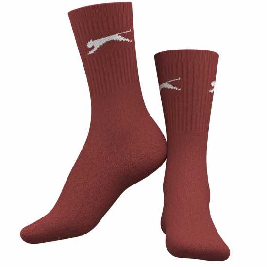 Slazenger Мъжки Чорапи 5 Pack Crew Socks Mens Size 12+ Цветове 