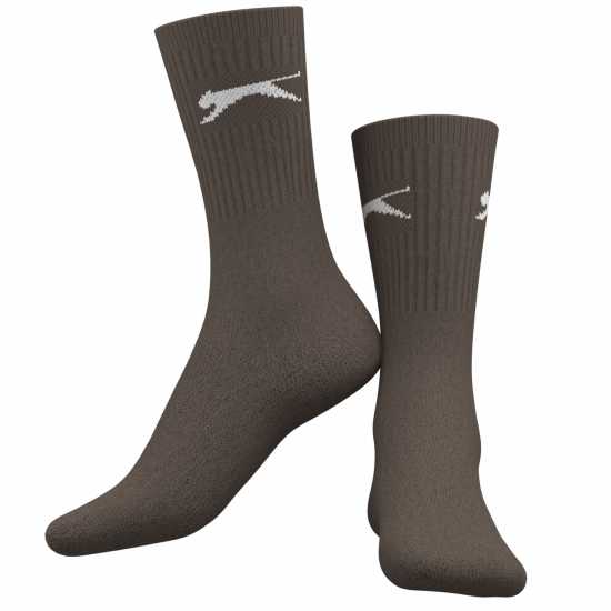 Slazenger Мъжки Чорапи 5 Pack Crew Socks Mens Size 12+ Цветове 
