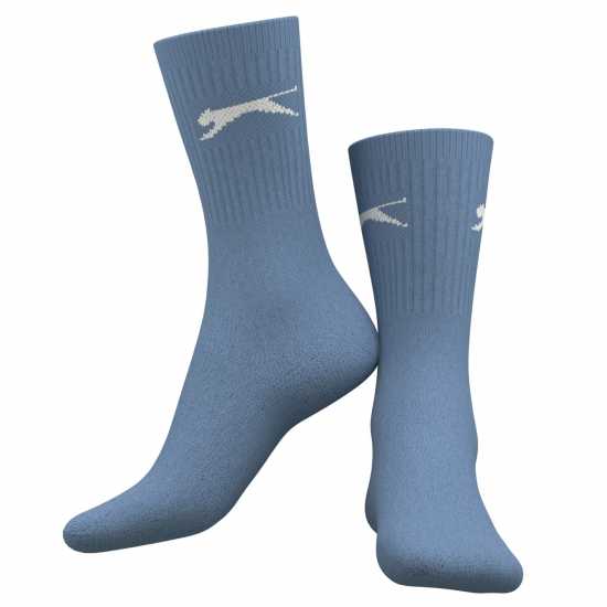 Slazenger Мъжки Чорапи 5 Pack Crew Socks Mens Size 12+ Цветове 