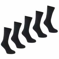 Slazenger Мъжки Чорапи 5 Pack Crew Socks Mens Тъмно асорти Мъжки чорапи