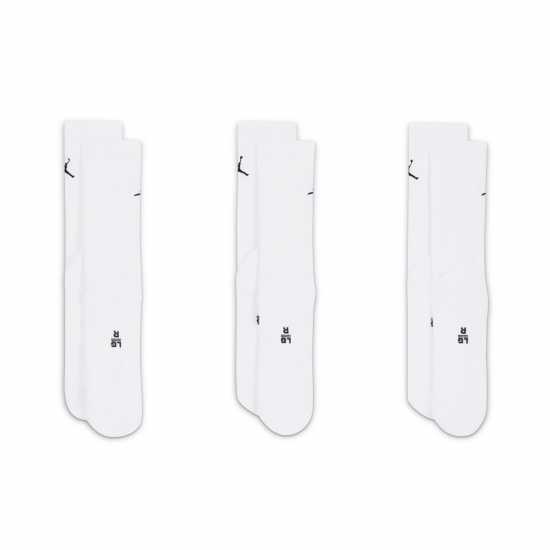 Nike Air Jordan Everyday Crew Socks (3 Pairs) Бяло Мъжки чорапи