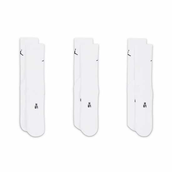 Мъжки чорапи Nike Air Jordan Everyday Crew Socks (3 Pairs) Бяло Nike Air Jordan Everyday Crew Socks (3 Pairs) Бяло Мъжки чорапи
