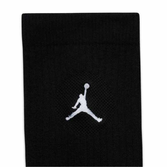 Nike Air Jordan Everyday Crew Socks (3 Pairs) Black Мъжки чорапи