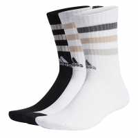Adidas 3 Stripe Crew Sock 3 Pack Wht/Blk/Wht Мъжки чорапи