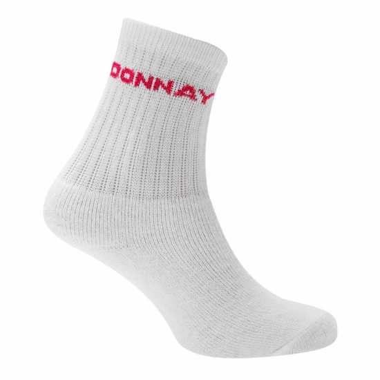 Donnay 10 Pack Crew Socks Children White - Детски чорапи