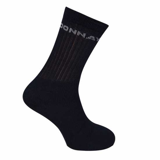 Donnay 10 Pack Crew Socks Children Black Детски чорапи