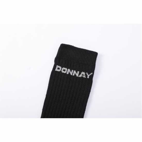 Donnay 10 Pack Crew Socks Children Черно Детски чорапи