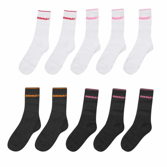 Детски чорапи Donnay 10 Pack Crew Socks Junior Ярки асортимент Donnay 10 Pack Crew Socks Junior Ярки асортимент Детски чорапи