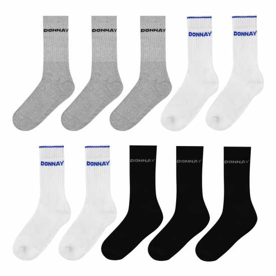 Donnay 10 Pack Crew Socks Junior Много ассорти Детски чорапи