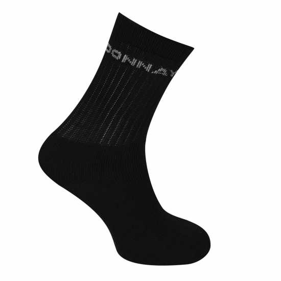 Donnay 10 Pack Crew Socks Junior Black Детски чорапи