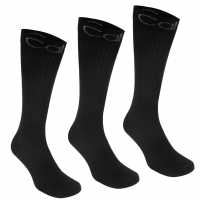 Calvin Klein 3 Pack Sport Crew Socks Black Мъжки чорапи