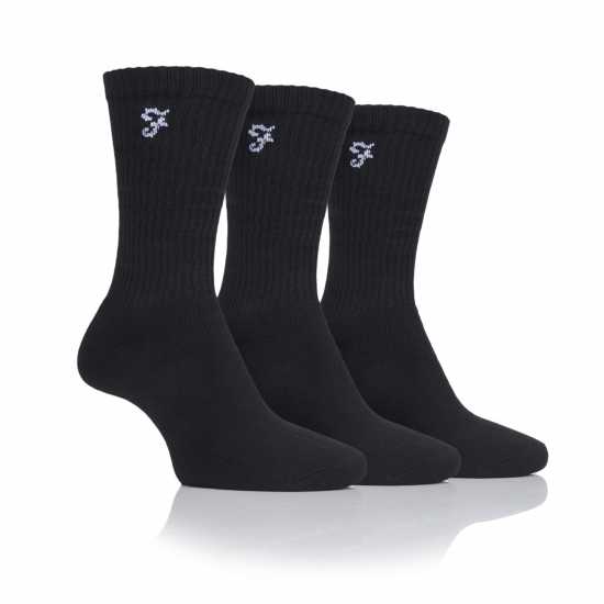 Farah 3Pk Cushi Sock Sn00 Black 
