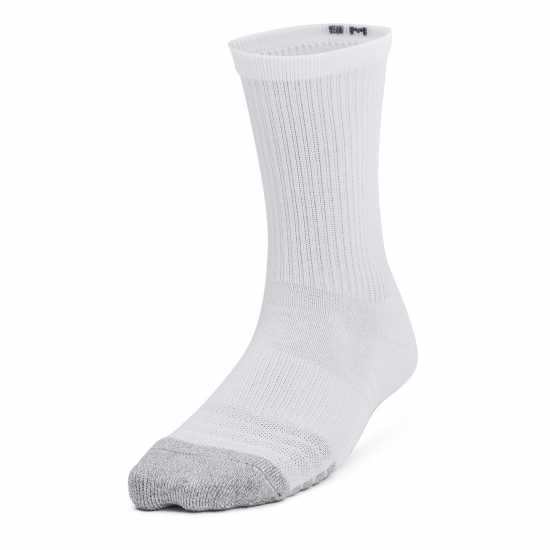 Детски чорапи Under Armour Armour UA Performance Tech 3-Pack Crew Socks Kids' Бяло Under Armour Armour UA Performance Tech 3-Pack Crew Socks Kids' Бяло Детски чорапи