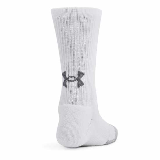 Детски чорапи Under Armour Armour UA Performance Tech 3-Pack Crew Socks Kids' Бяло Under Armour Armour UA Performance Tech 3-Pack Crew Socks Kids' Бяло Детски чорапи