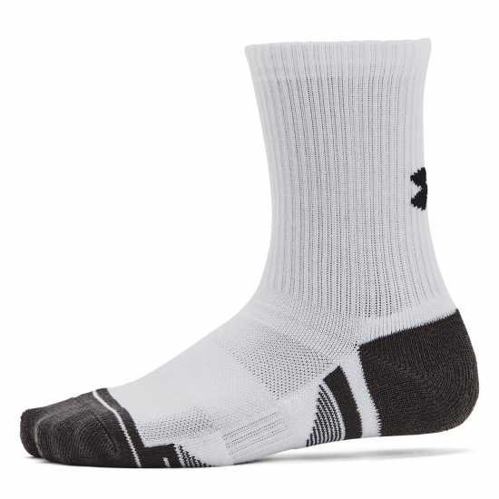 Детски чорапи Under Armour Armour UA Performance Tech 3-Pack Crew Socks Kids' Бяло Under Armour Armour UA Performance Tech 3-Pack Crew Socks Kids' Бяло Детски чорапи