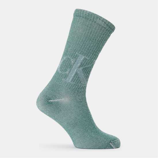 Мъжки чорапи Calvin Klein Calvin Sock Sn99 Тъмно зелено/Бяло Calvin Klein Calvin Sock Sn99 Тъмно зелено/Бяло Мъжки чорапи